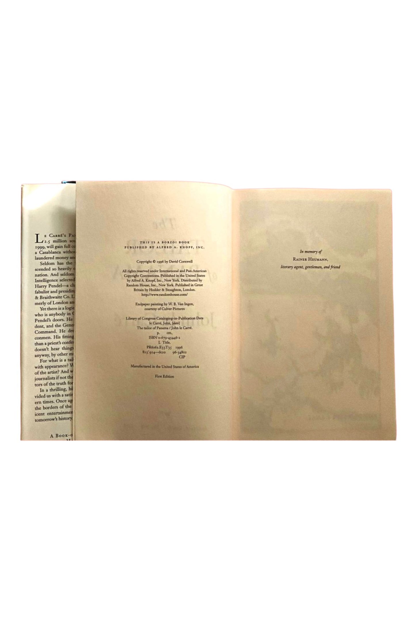 The Tailor of Panama by John le Carre (1996 First Edition)