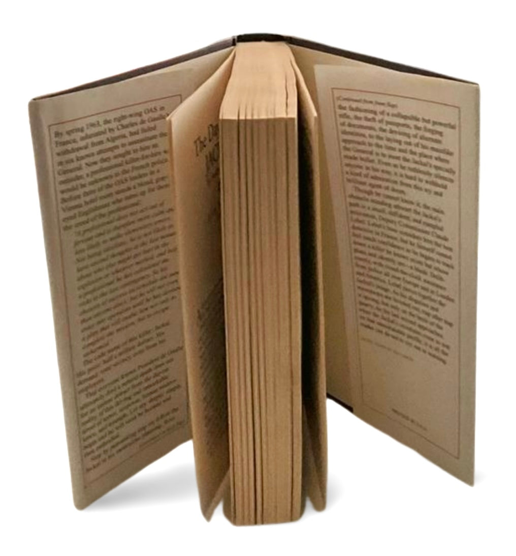 Open book with text on a white background