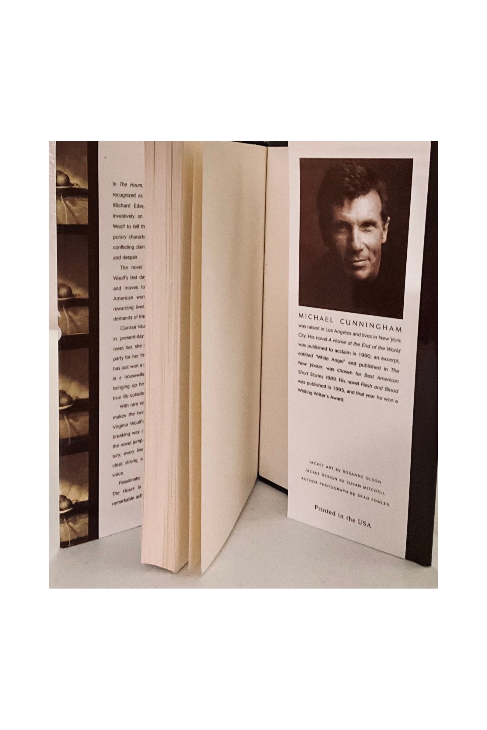 Book opened to show the pages and inside covers