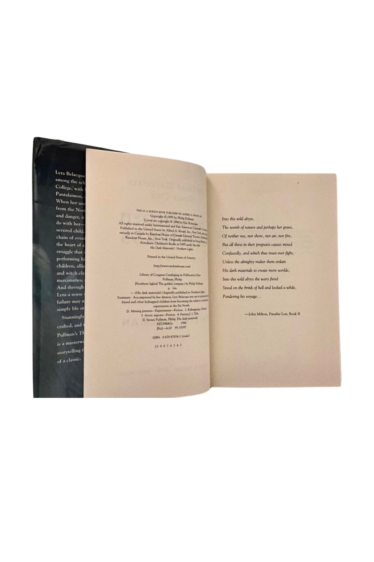 The Golden Compass, 1996 First US Edition HCDJ