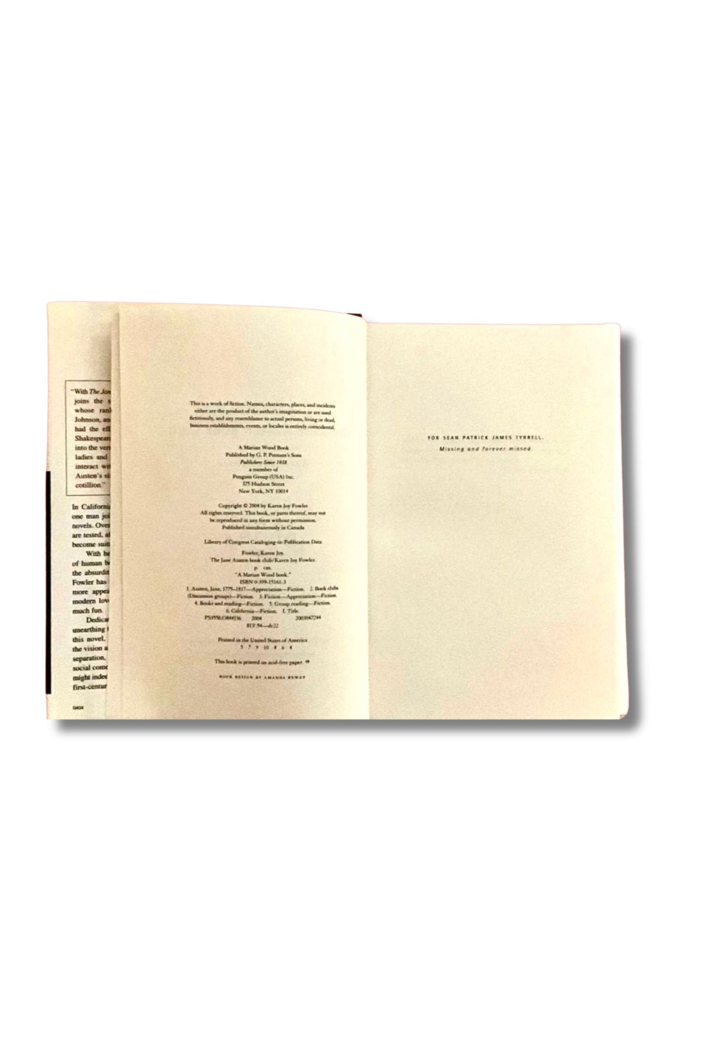 The Jane Austen Book Club, 2004 HCDJ