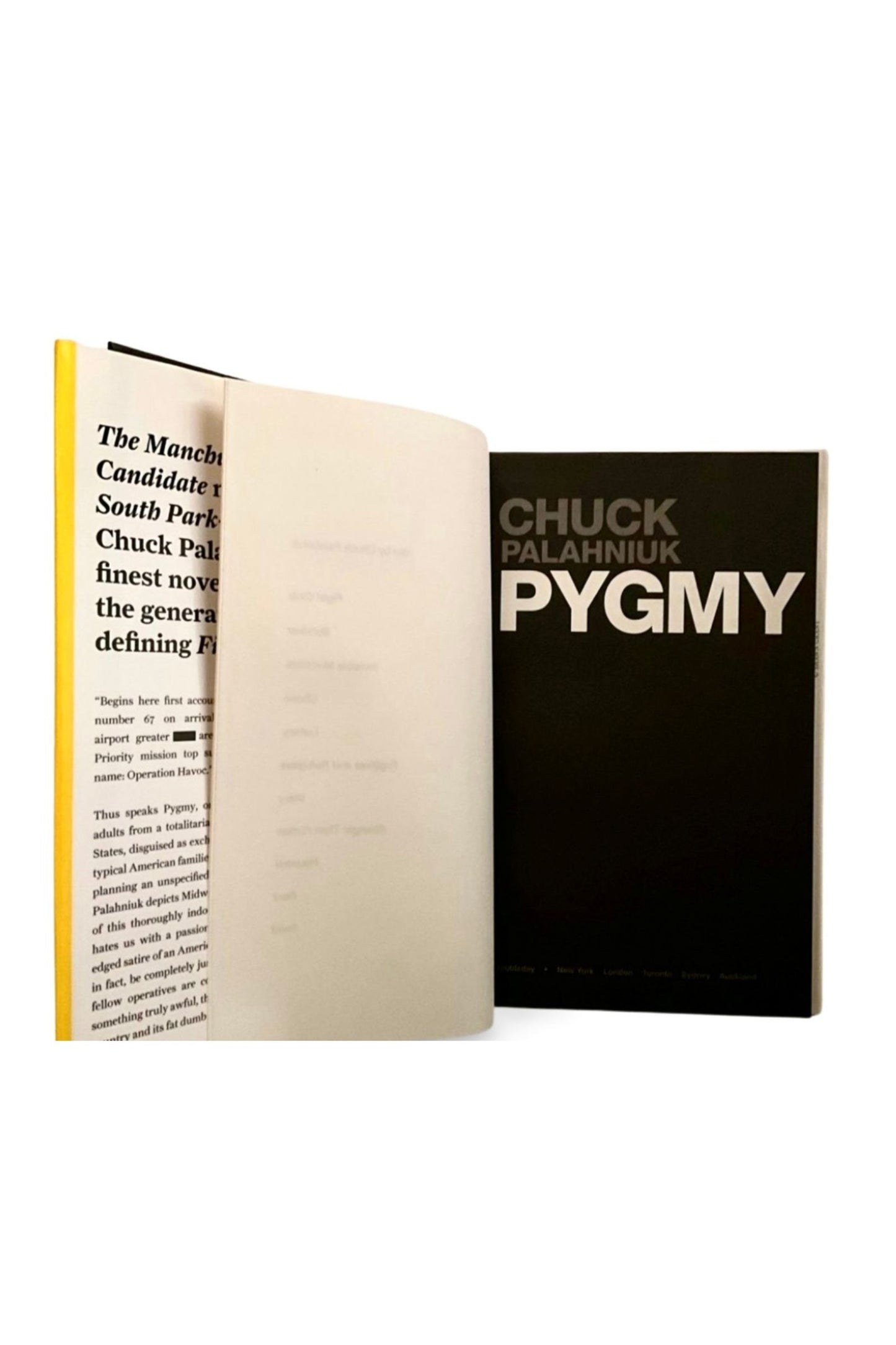 Pygmy by Chuck Palahniuk (2009 First Edition, First printing HCDJ)