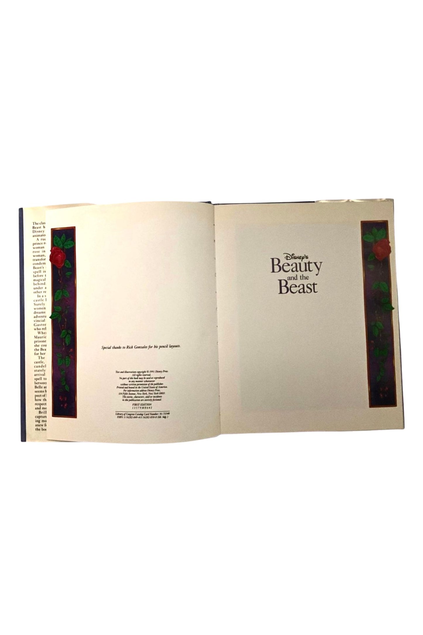 Beauty and the Beast (1991 Disney Press — First Edition Hardcover)