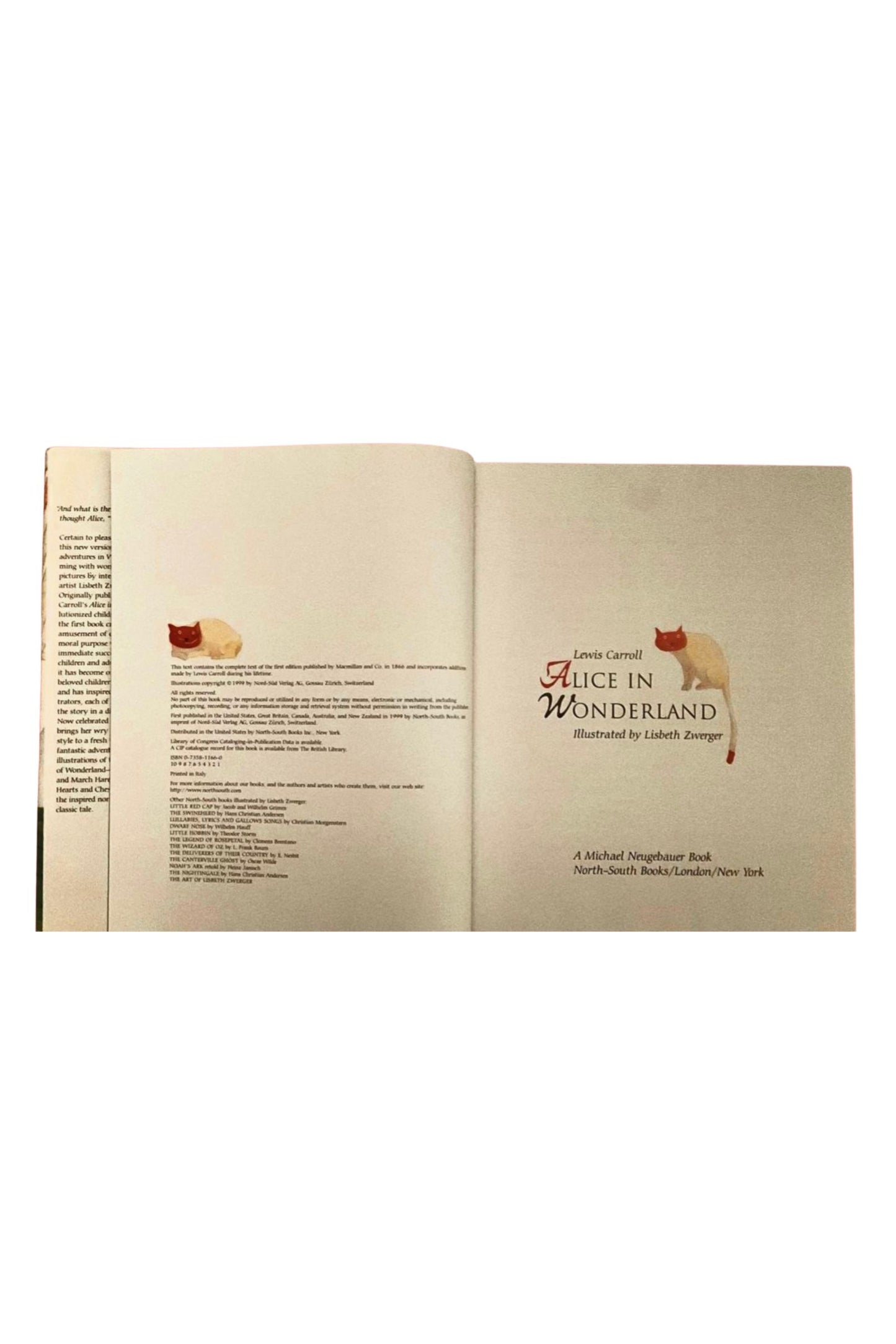 Alice in Wonderland (1999 First Edition HCDJ— North-South Books)