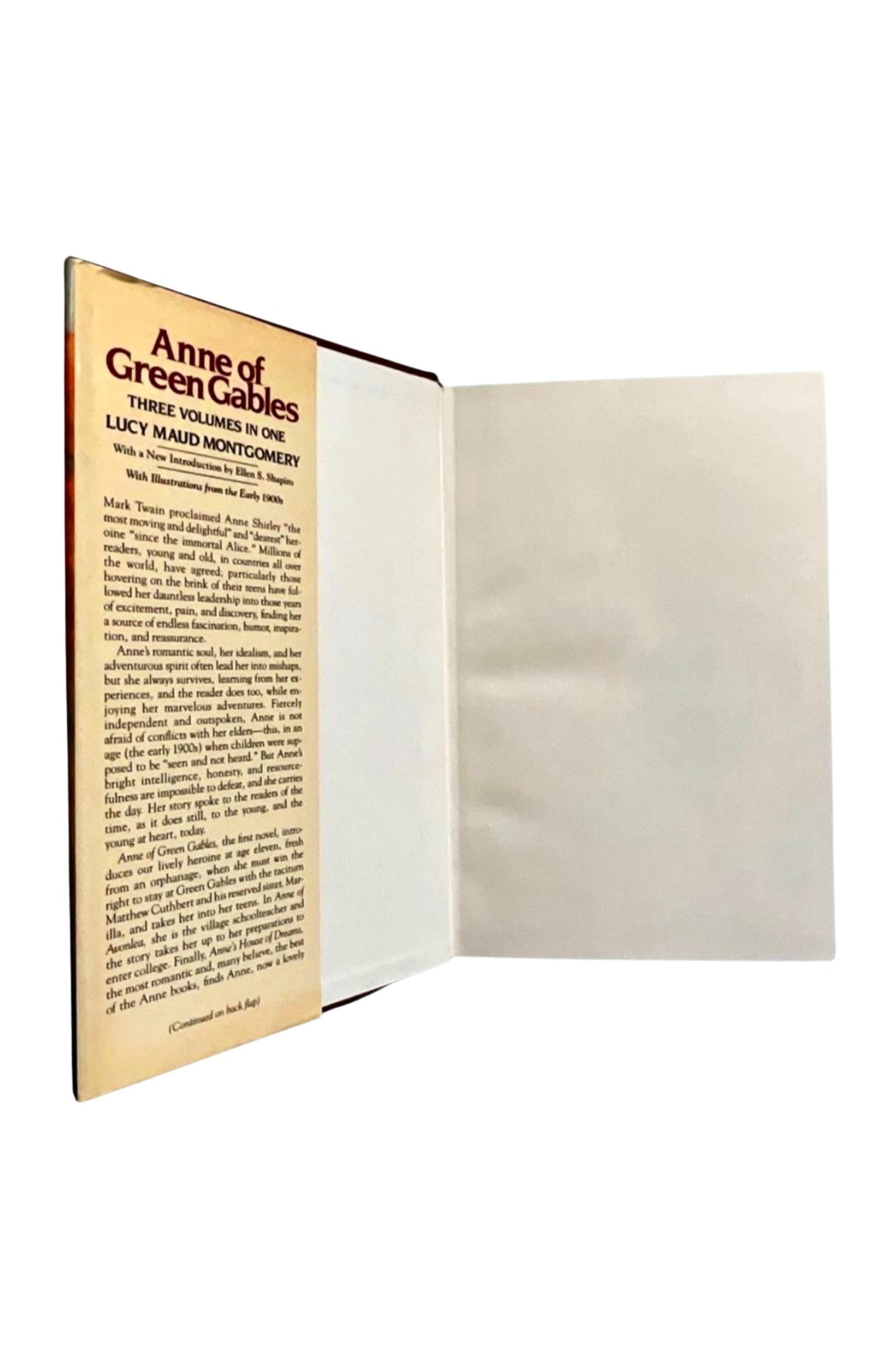 Anne of Green Gables - 3 Volumes in One by L.M. Montgomery (19 86 Avenel Books)