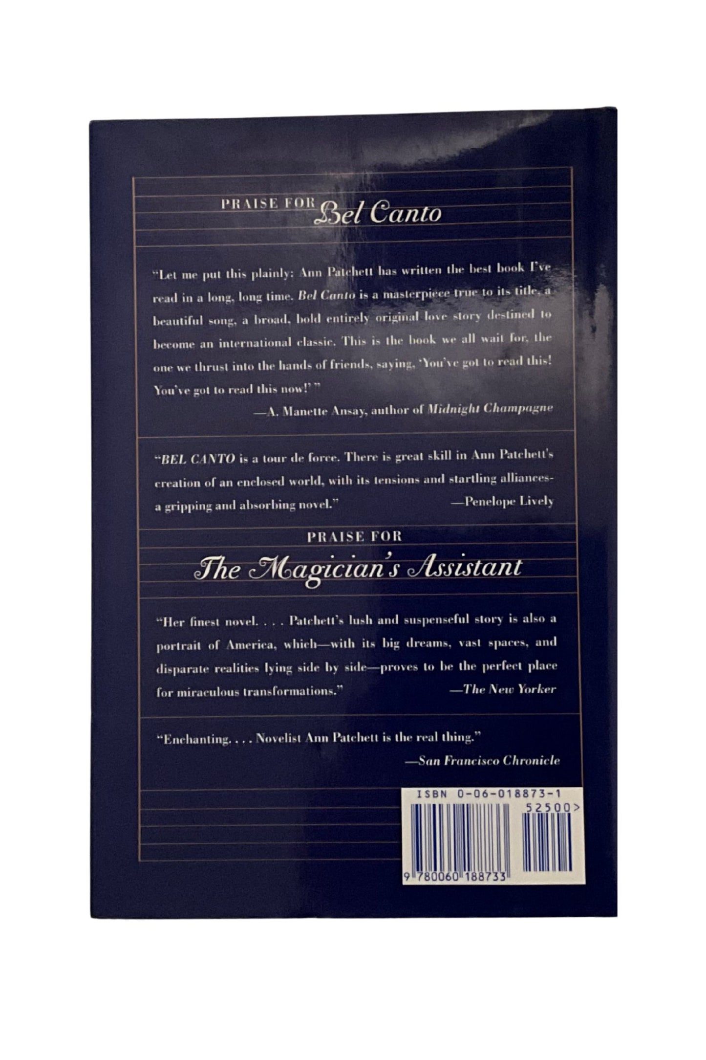 Back cover of a book with text and a barcode on a white background