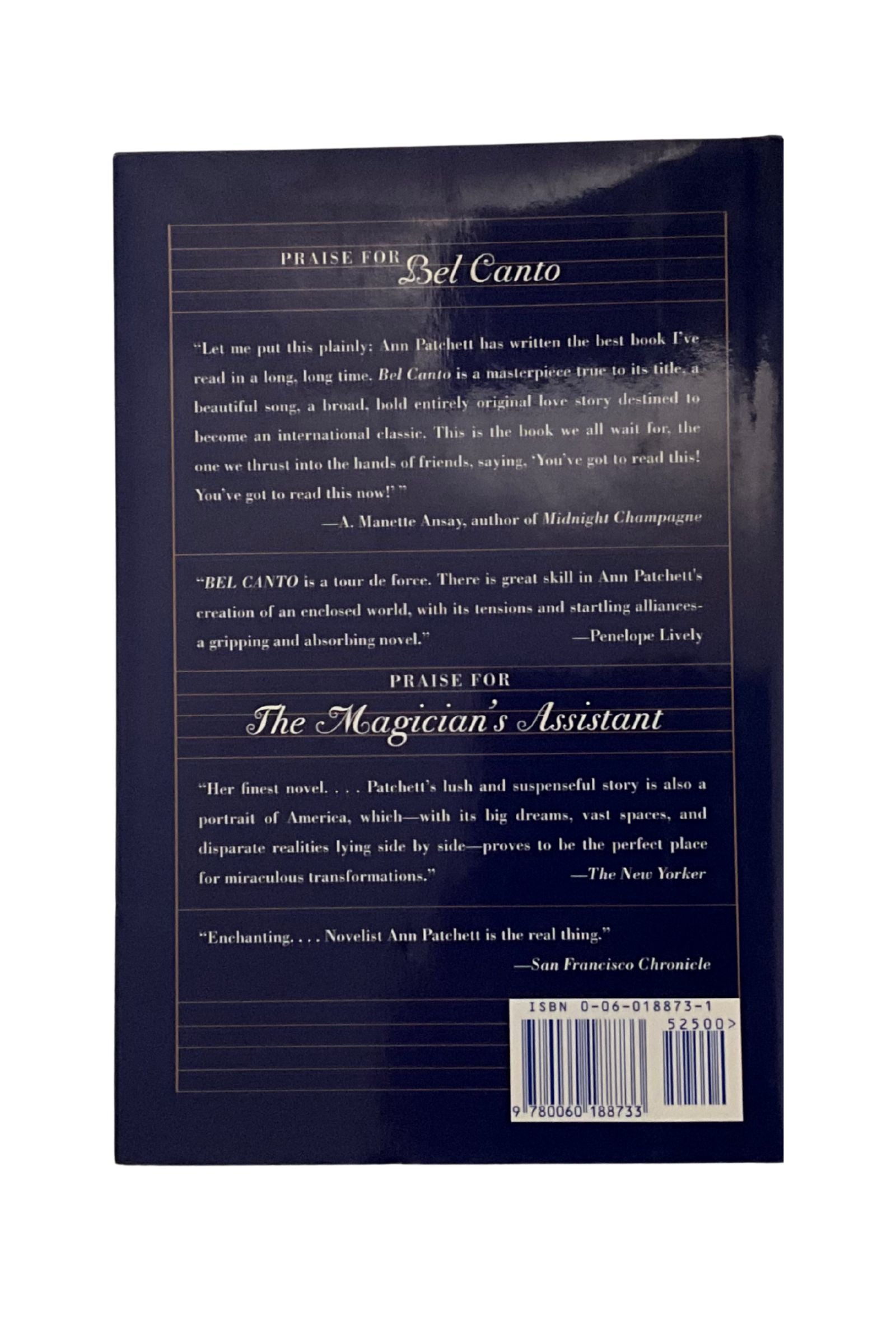 Back cover of a book with text and a barcode on a white background