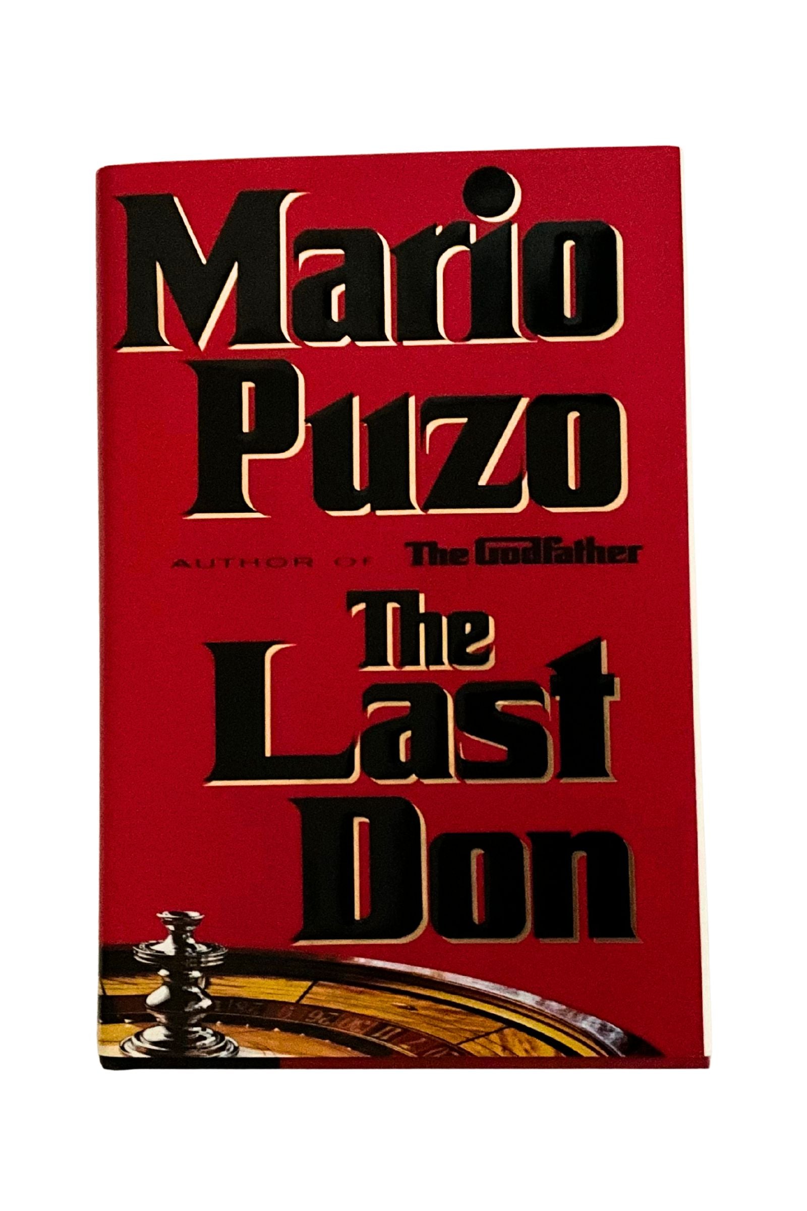 Book cover of 'The Last Don' by Mario Puzo with a red background and black text.