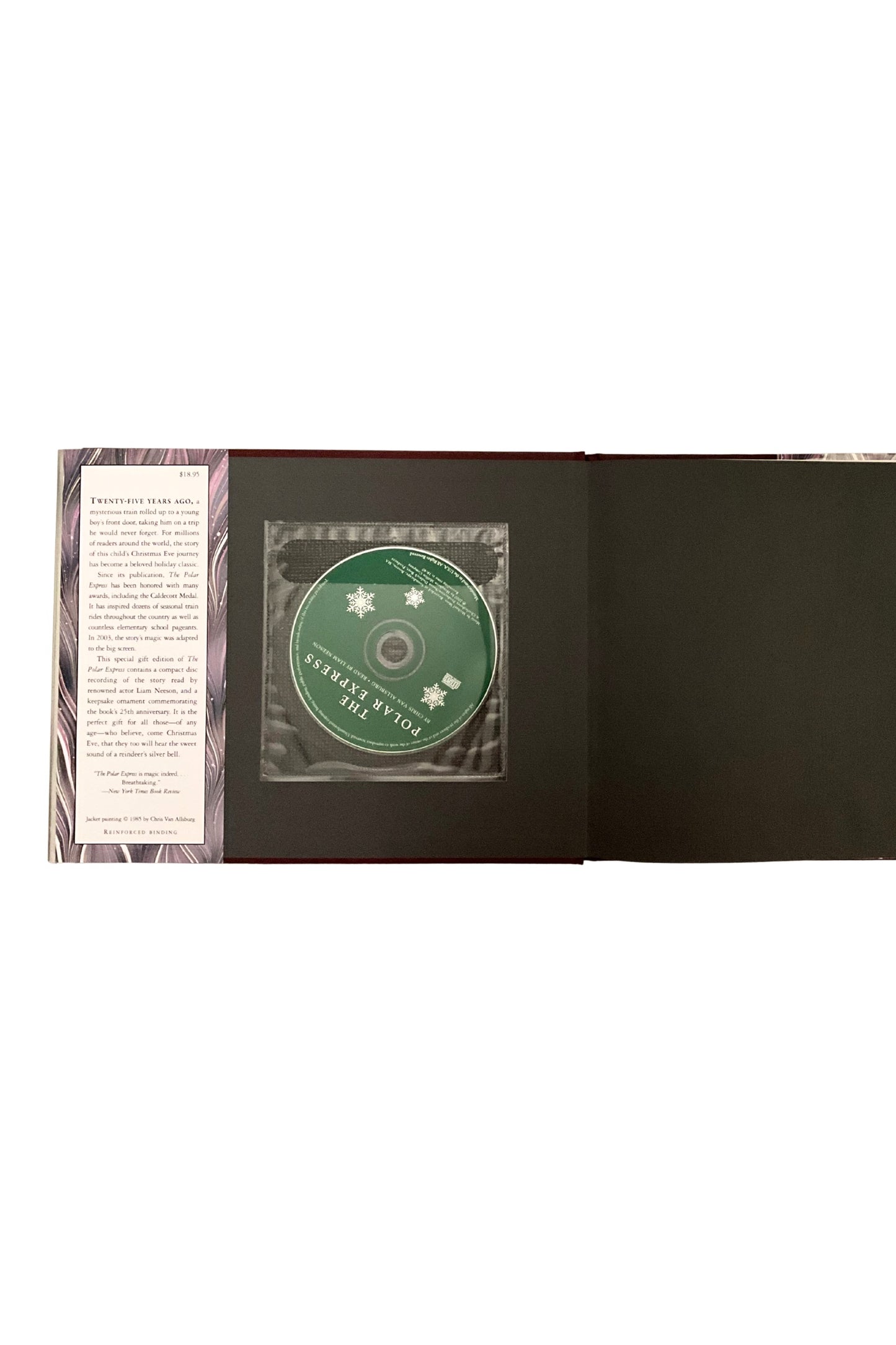 The Polar Express by Chris Van Allsburg – 25th Anniversary HCDJ w/CD, VG