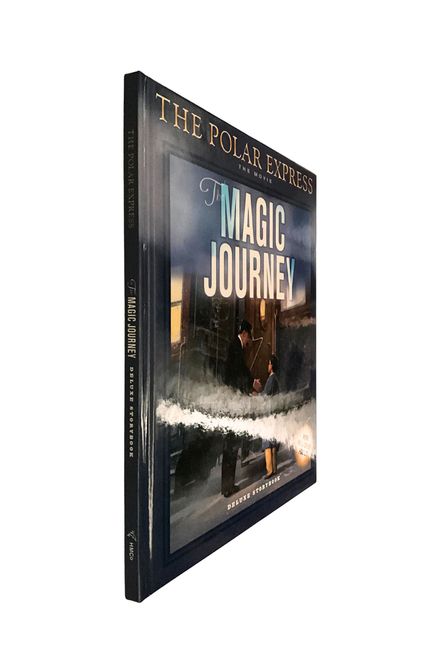 Book titled 'The Polar Express: The Magic Journey' on a white background