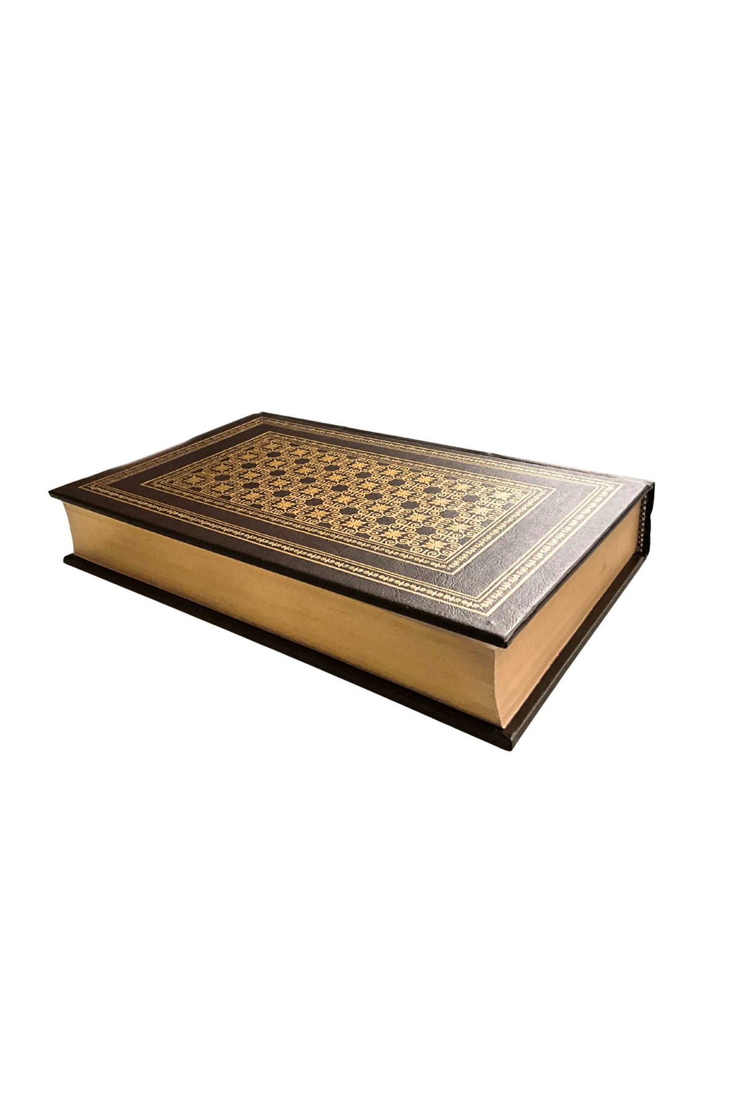 Beautifully decorated book on a white background