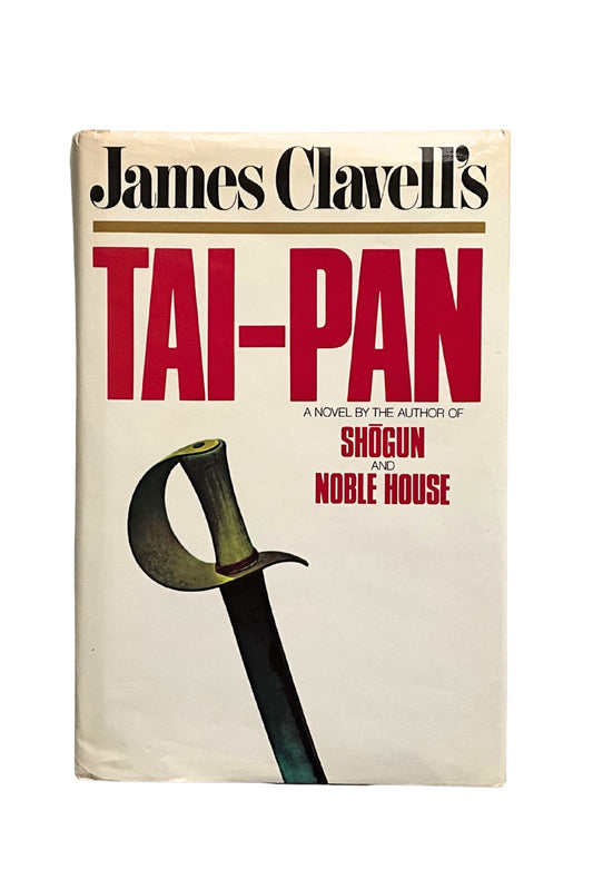Book cover of 'Tai-Pan' by James Clavell with a sword illustration on a white background