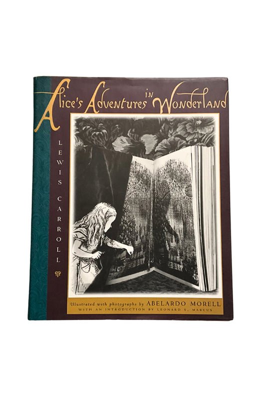 Book cover of 'Alice's Adventures in Wonderland' with a vintage illustration on a white background