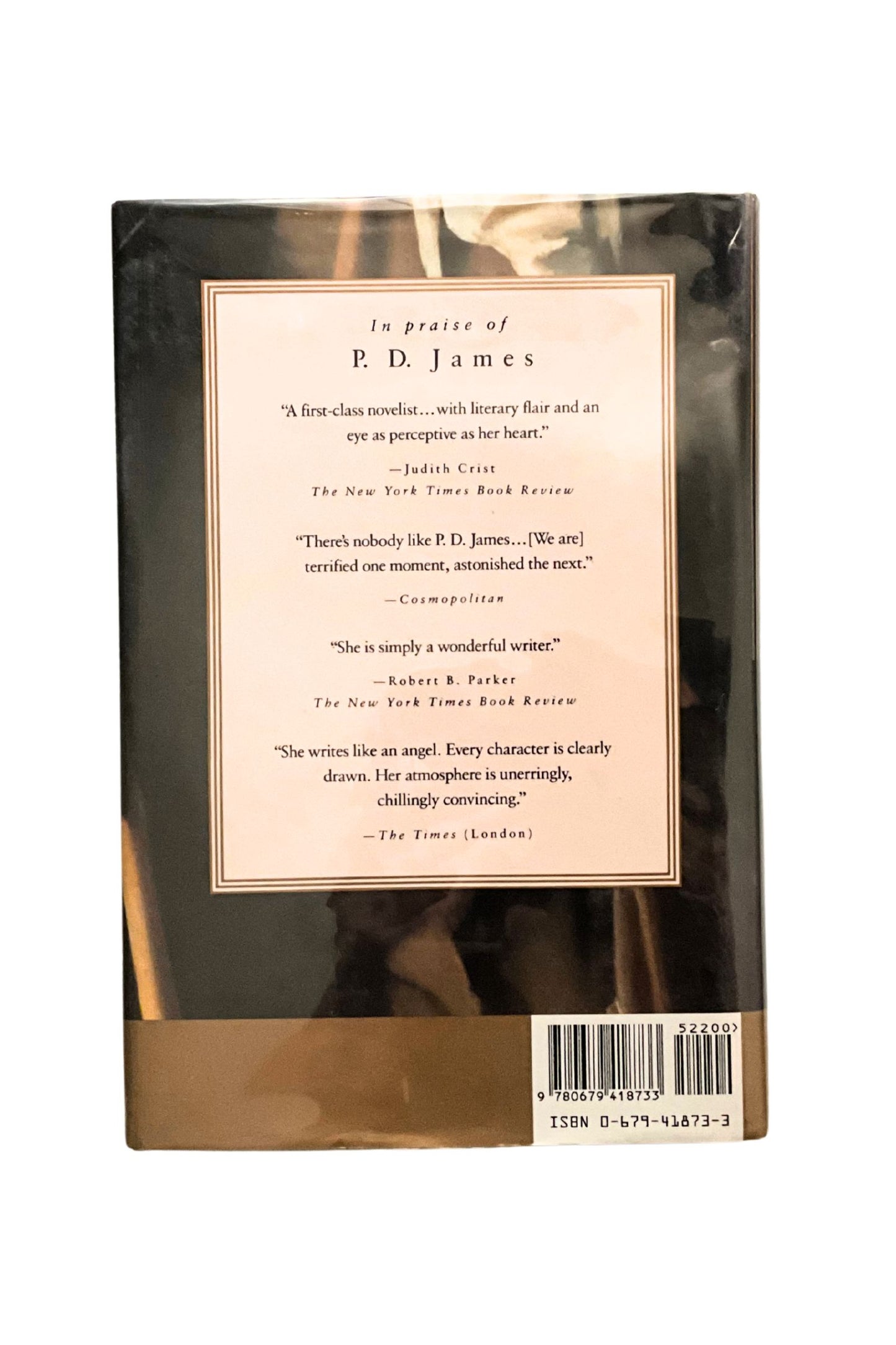 Book back cover with text and a barcode on a white background