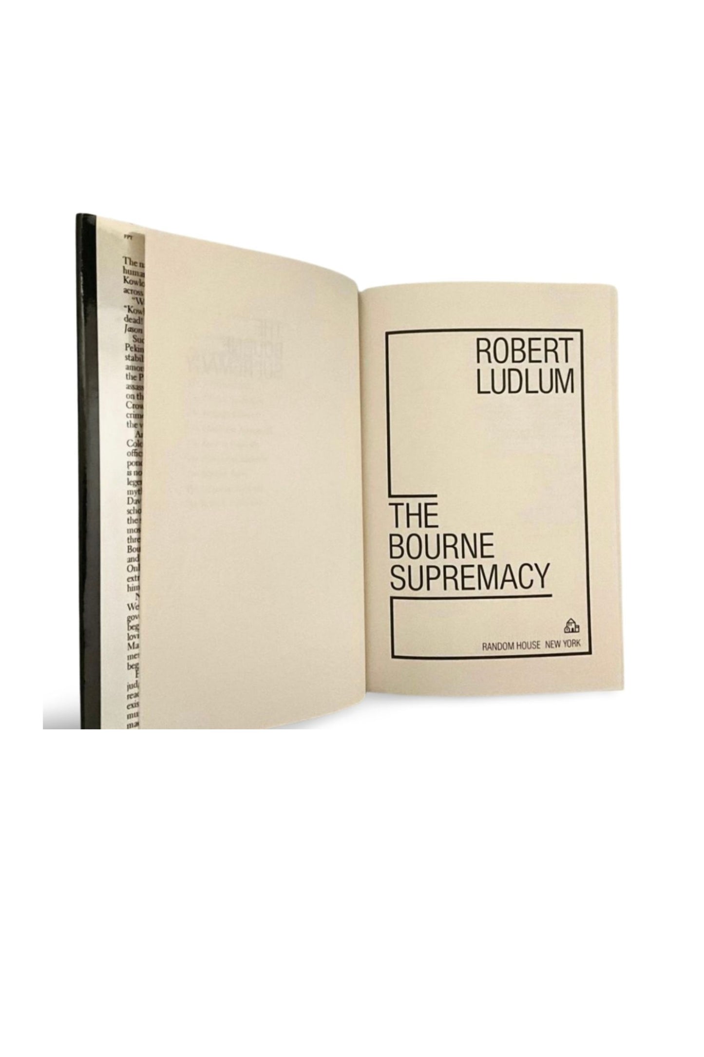 The Bourne Supremacy 1986 First Edition HCDJ