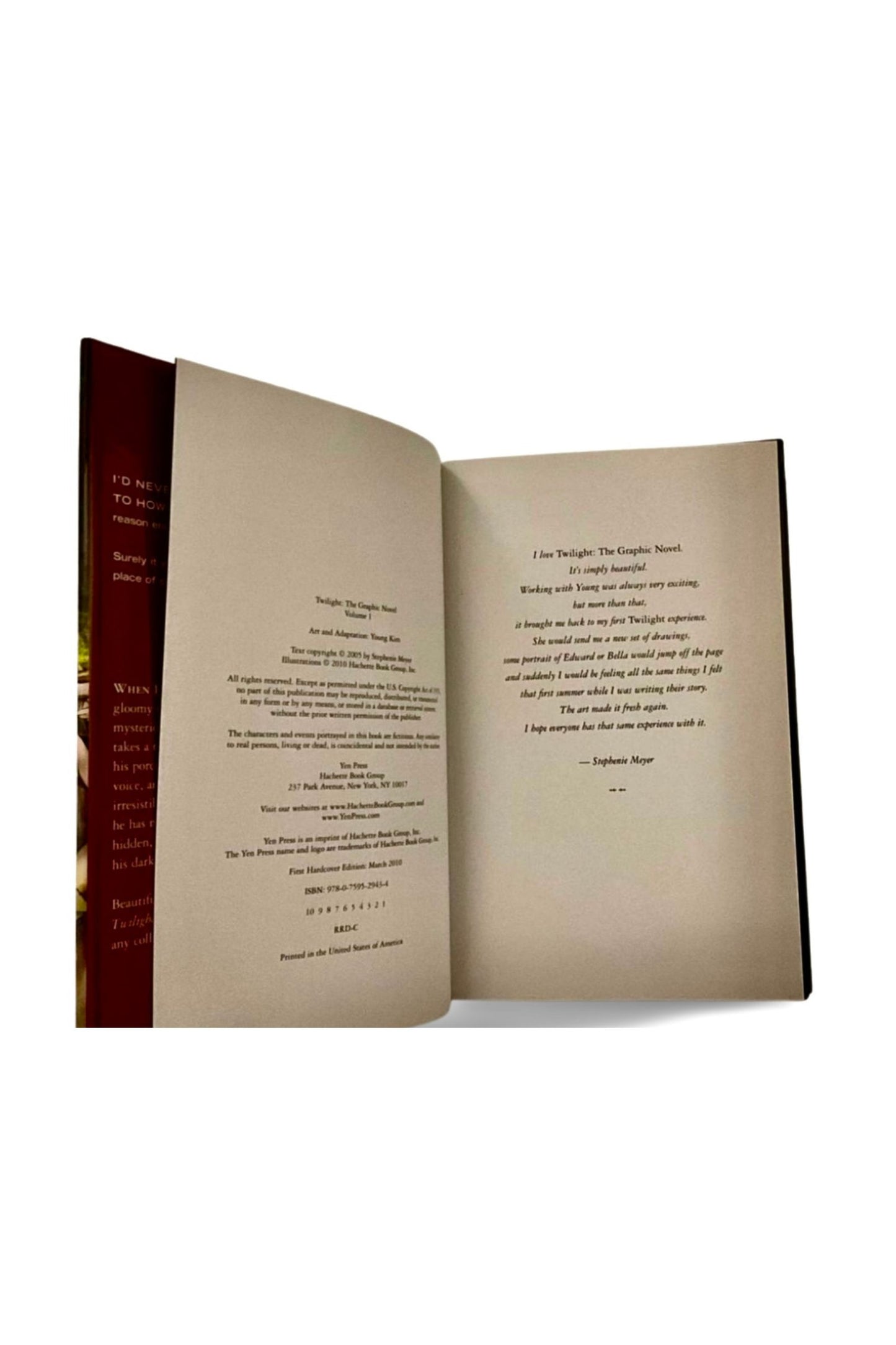 Twilight: The Graphic Novel, Volume 1 — 2010, 1st Edition / 1st Printing, HCDJ